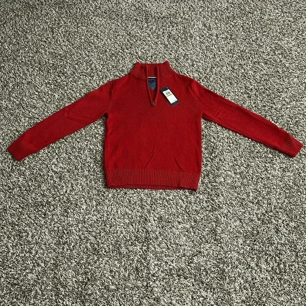 Tommy Hilfiger Red Boys Sweater